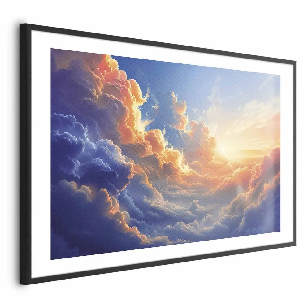 Plakat Symfonia barw 42x29,7 cm z ramą czarną z marginesem | MIRAT.