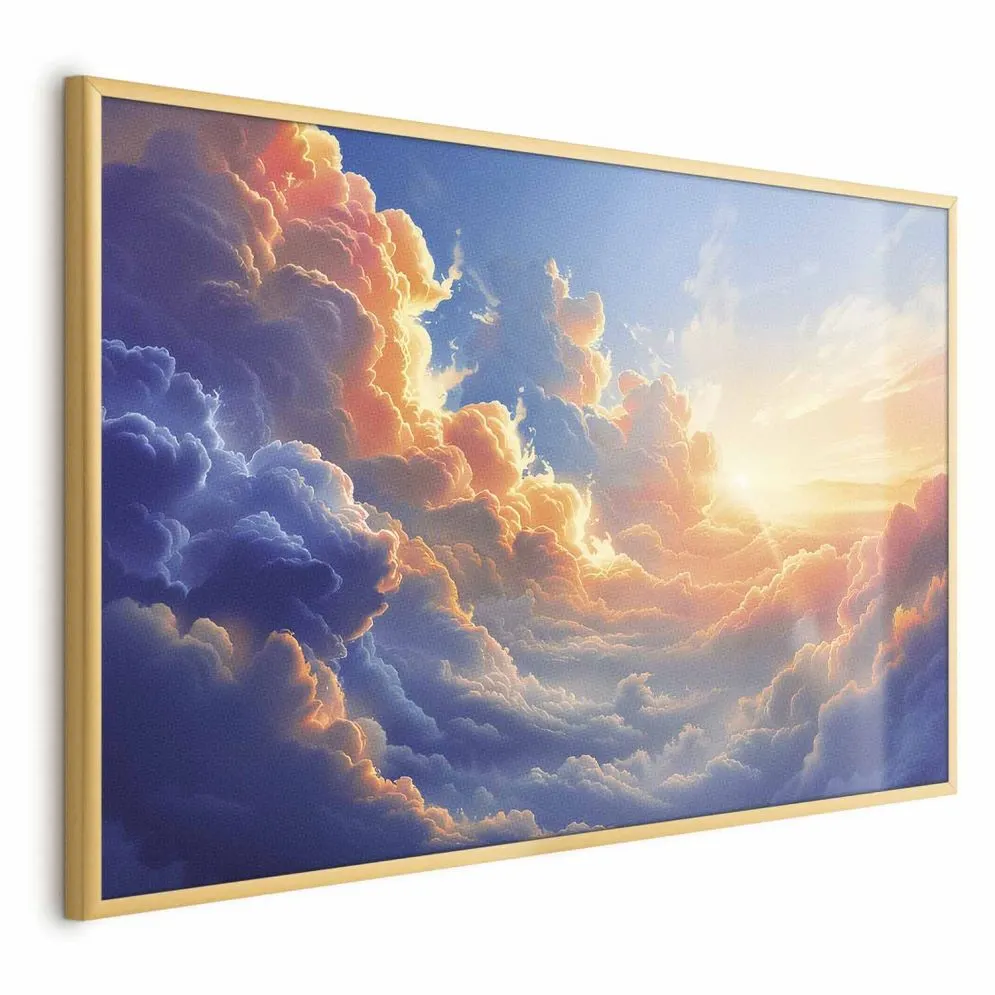 Plakat Symfonia barw 42x29,7 cm z ramą złotą bez marginesu | MIRAT.