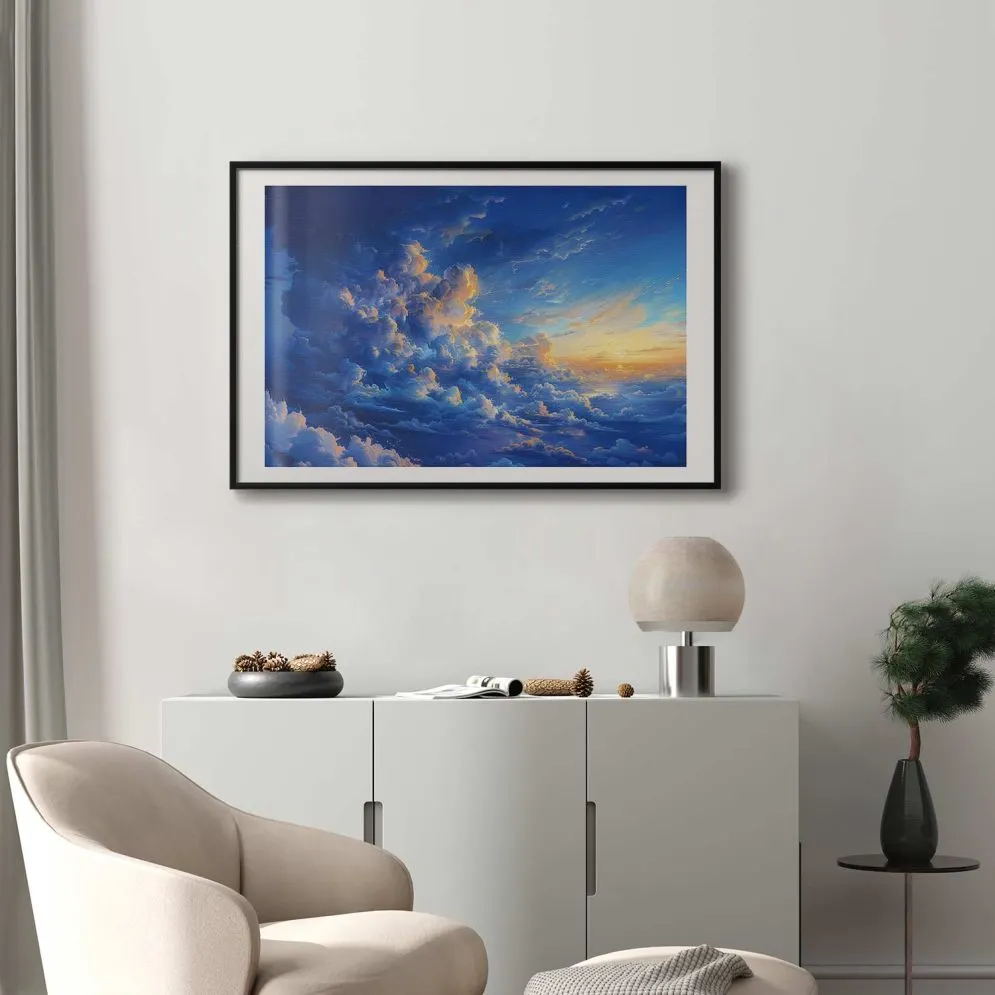 Plakat Dzieło natury 42x29,7 cm z ramą czarną z marginesem | MIRAT.