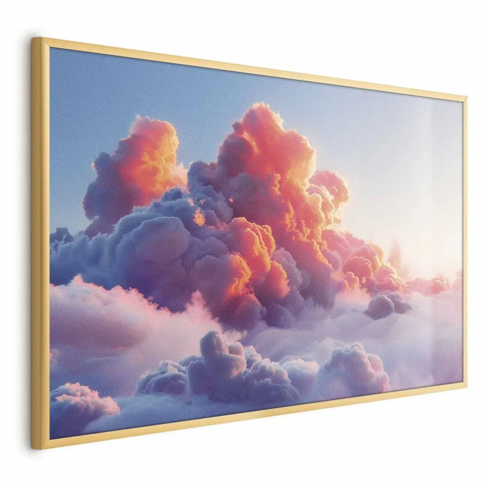 Plakat Zmierzchowy spektakl 30x21 cm z ramą złotą bez marginesu | MIRAT.