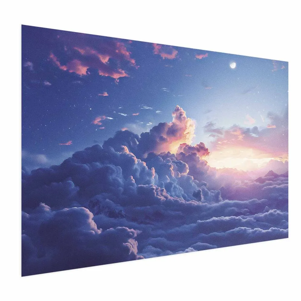 Plakat Nocne góry 90x60 cm bez ramy bez marginesu | MIRAT.