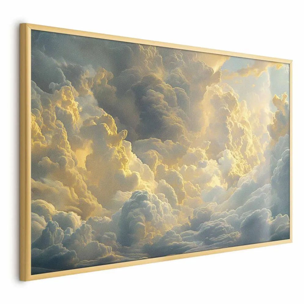 Plakat Ostatnie tchnienie dnia 30x21 cm z ramą złotą bez marginesu | MIRAT.