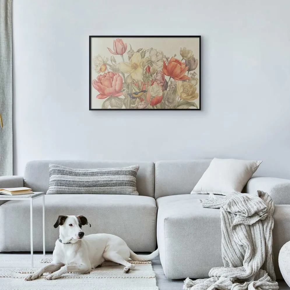 Plakat Bukiet 90x60 cm z ramą czarną bez marginesu | MIRAT.