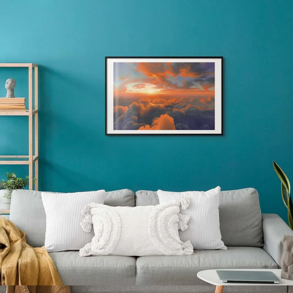 Plakat Spektakl barw 30x21 cm z ramą czarną z marginesem | MIRAT.