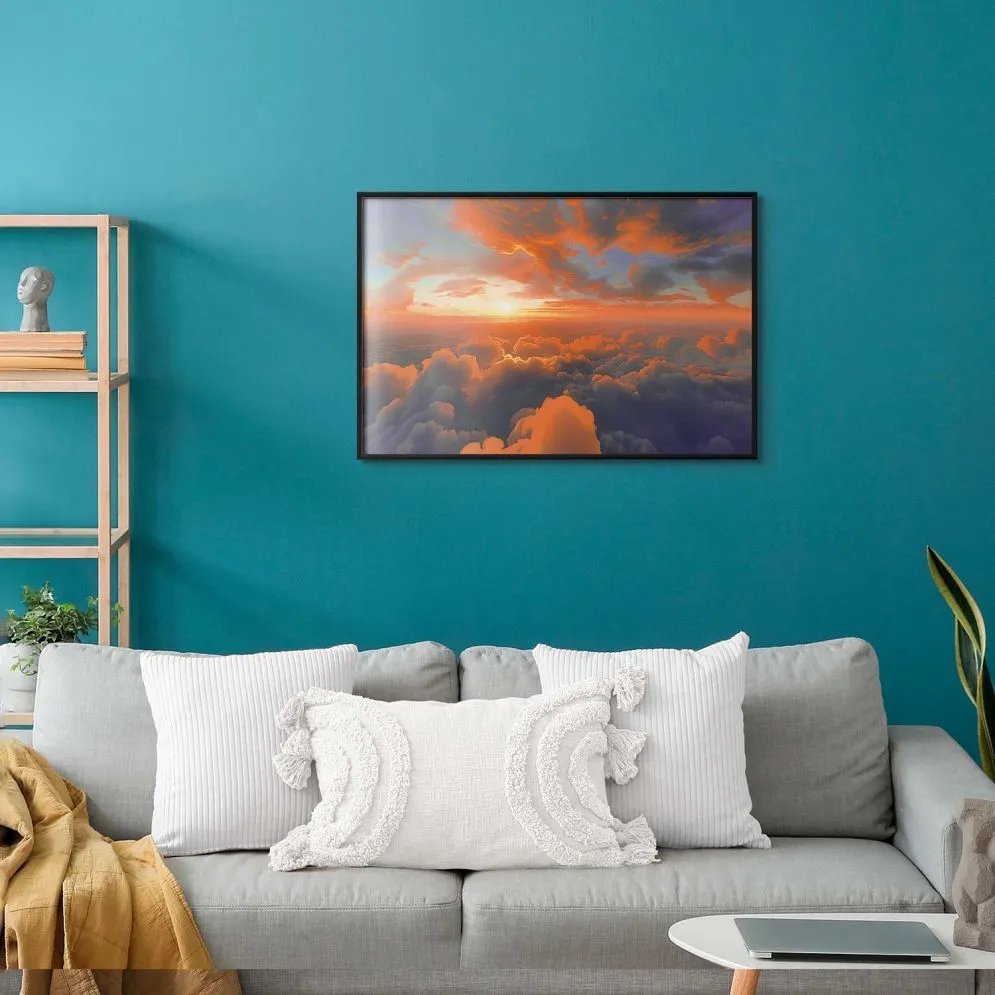 Plakat Spektakl barw 42x29,7 cm z ramą czarną bez marginesu | MIRAT.