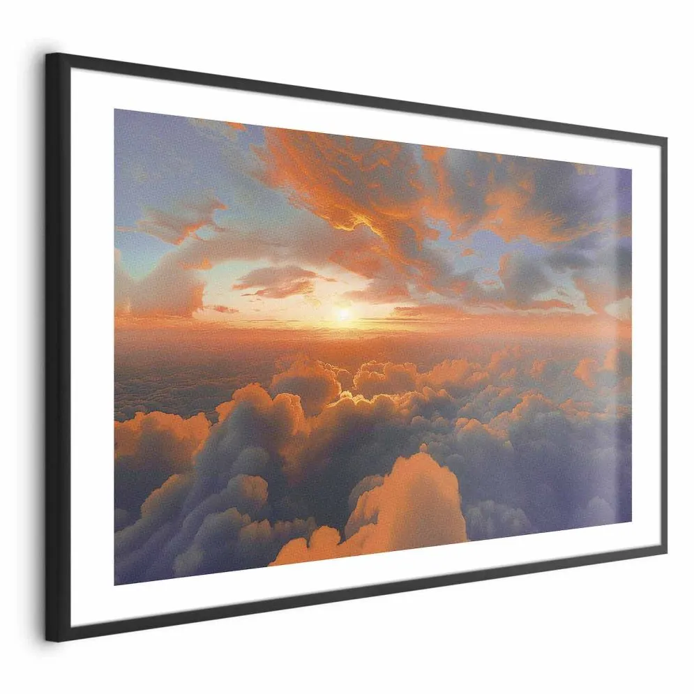 Plakat Spektakl barw 30x21 cm z ramą czarną z marginesem | MIRAT.