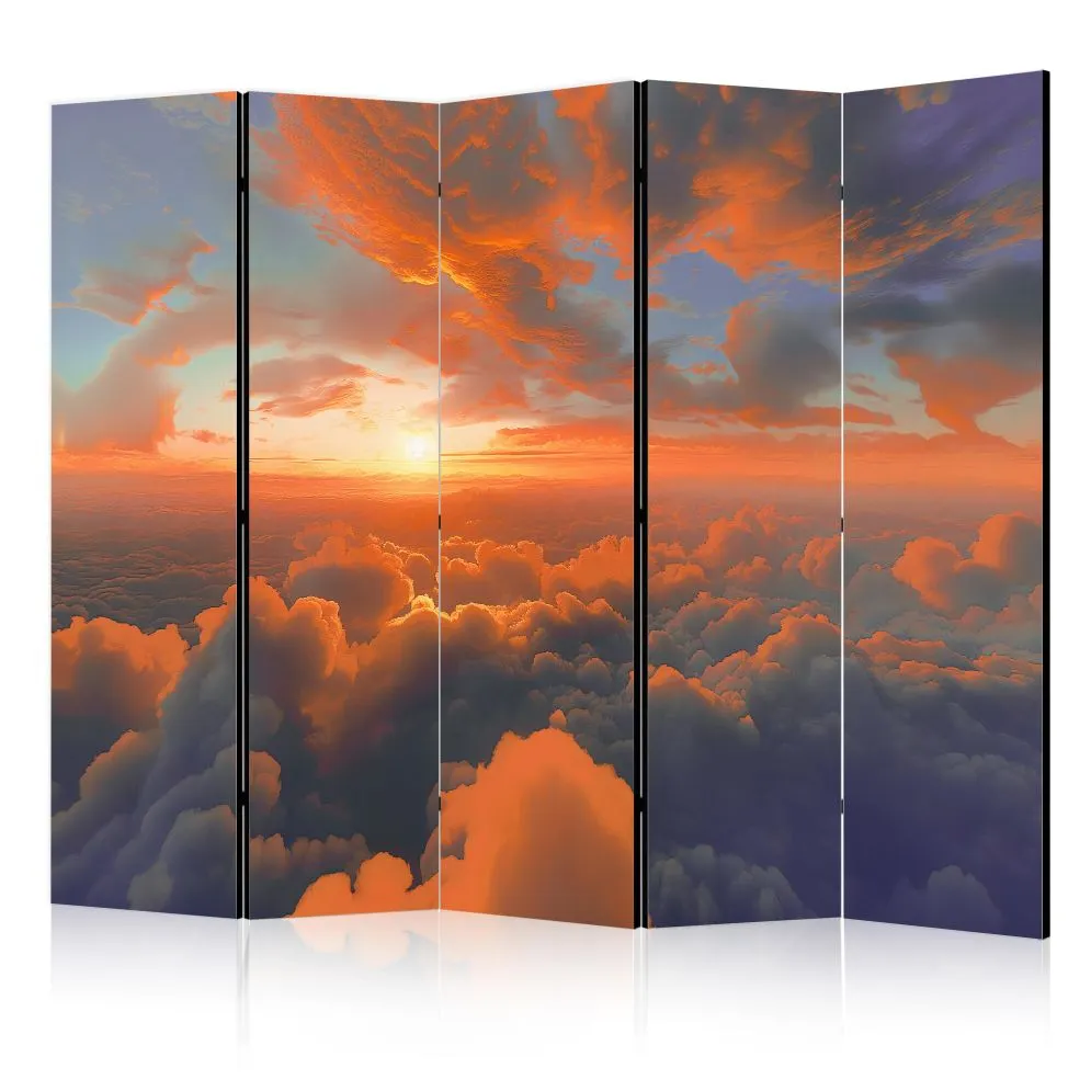 Parawan dwustronny Pejzaże 225x172 cm 5-częściowy wielokolorowy | MIRAT.