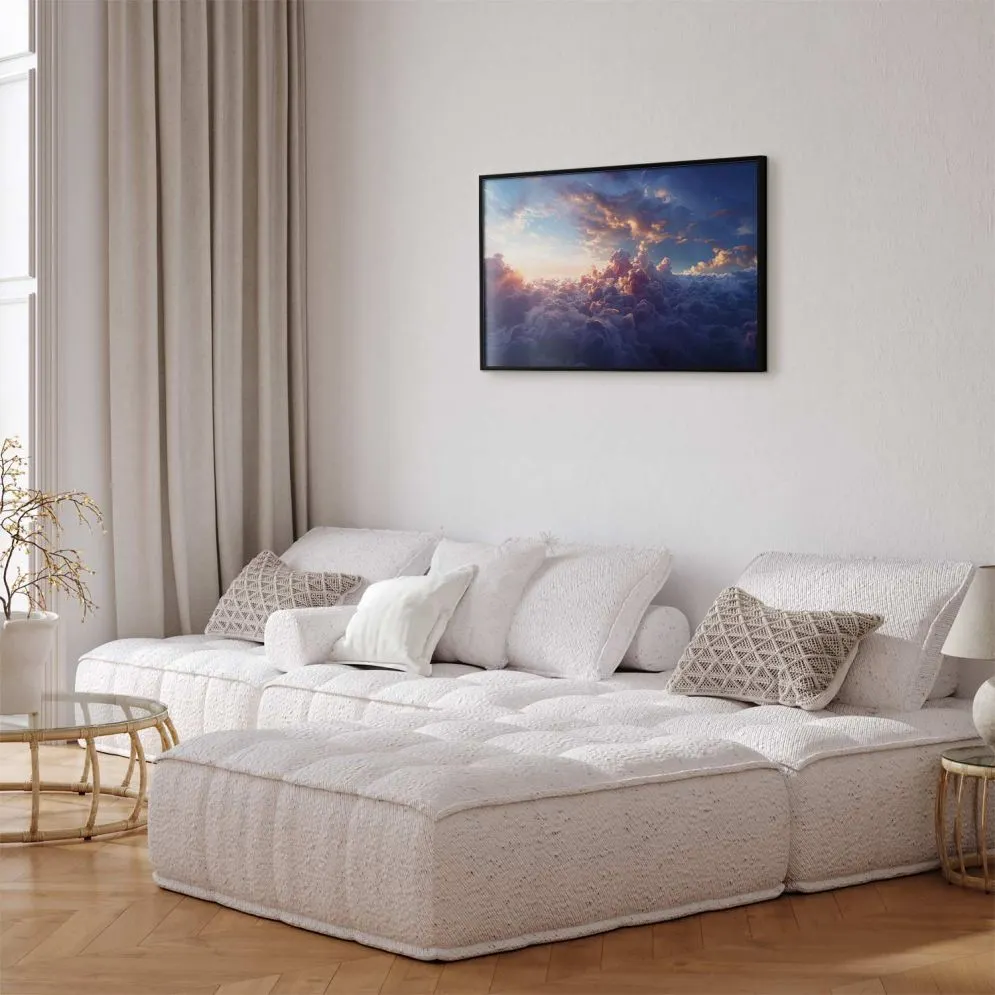 Plakat Słońce w ukryciu 42x29,7 cm z ramą czarną bez marginesu | MIRAT.