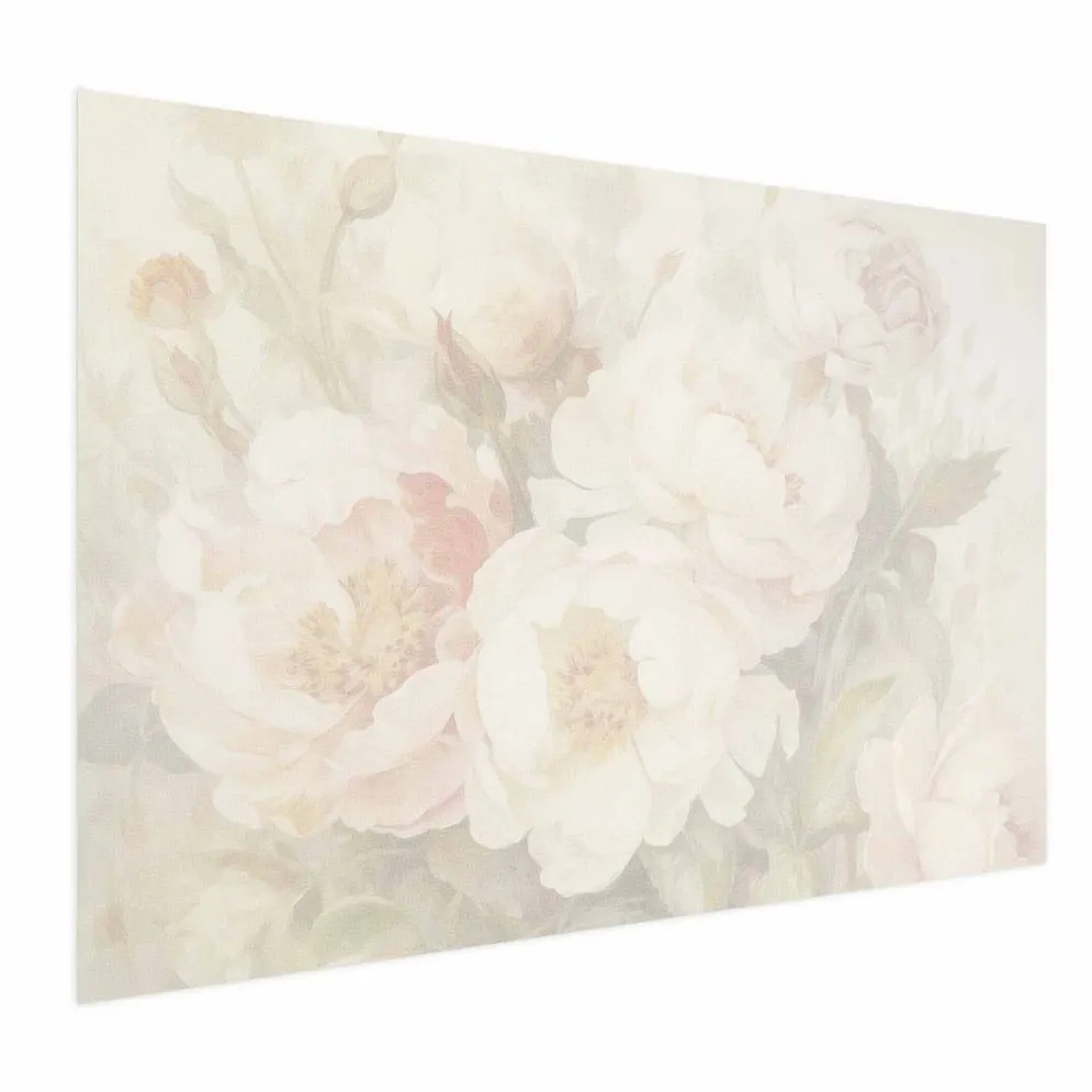 Plakat Piwonie we mgle 42x29,7 cm bez ramy bez marginesu | MIRAT.