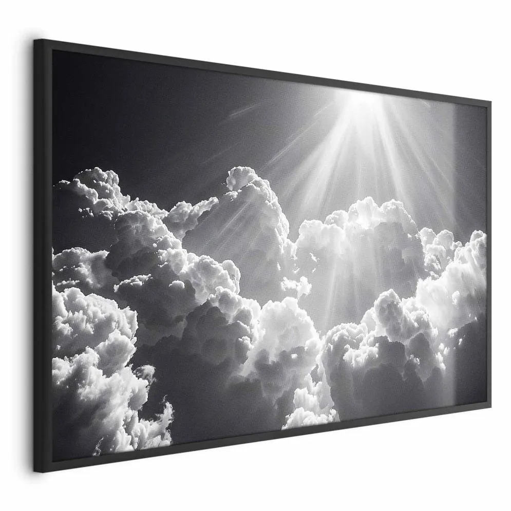 Plakat Nadzieja w chmurach 90x60 cm z ramą czarną bez marginesu | MIRAT.