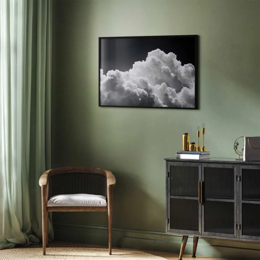 Plakat Gra słonecznego światła 30x21 cm z ramą czarną bez marginesu | MIRAT.