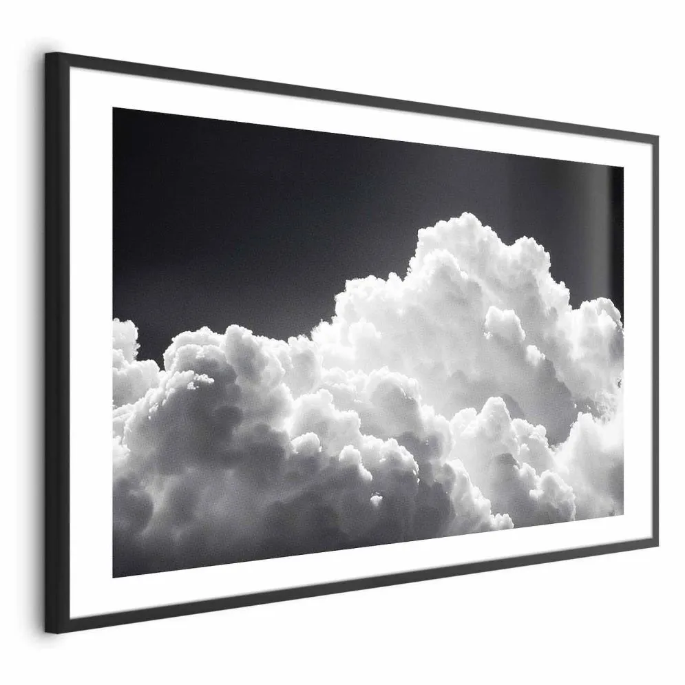 Plakat Gra słonecznego światła 60x40 cm z ramą czarną z marginesem | MIRAT.