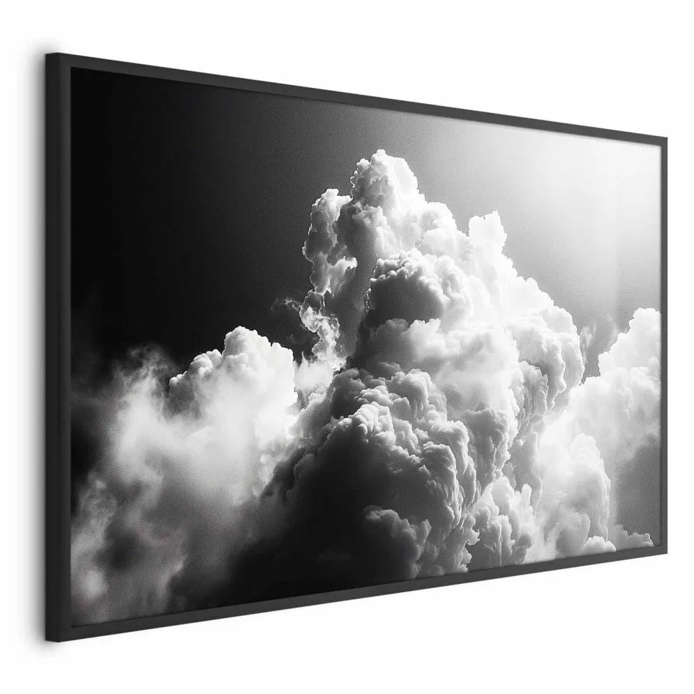 Plakat Chmury marzeń 60x40 cm z ramą czarną bez marginesu | MIRAT.