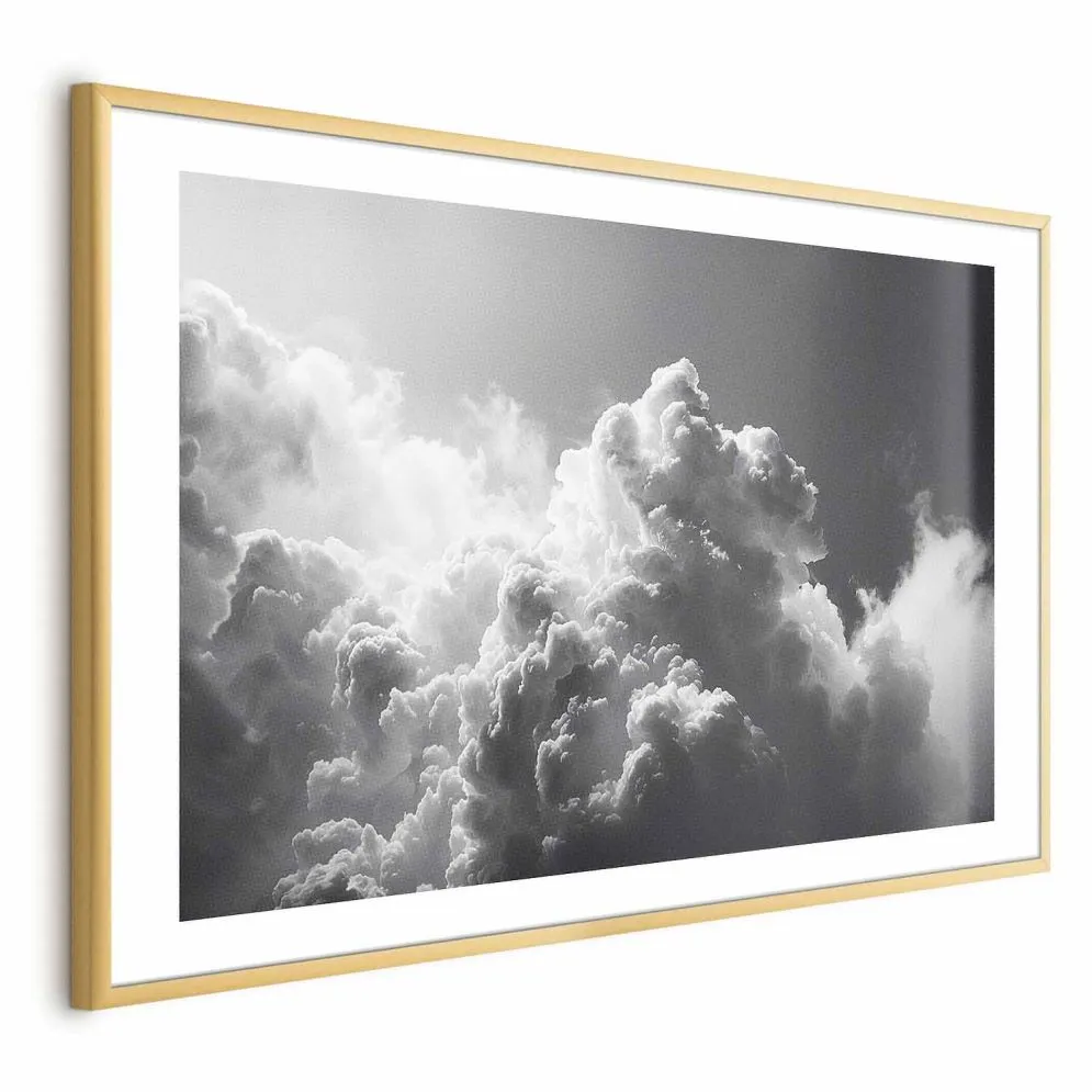 Plakat Nadzwyczajne zjawisko 30x21 cm z ramą złotą z marginesem | MIRAT.