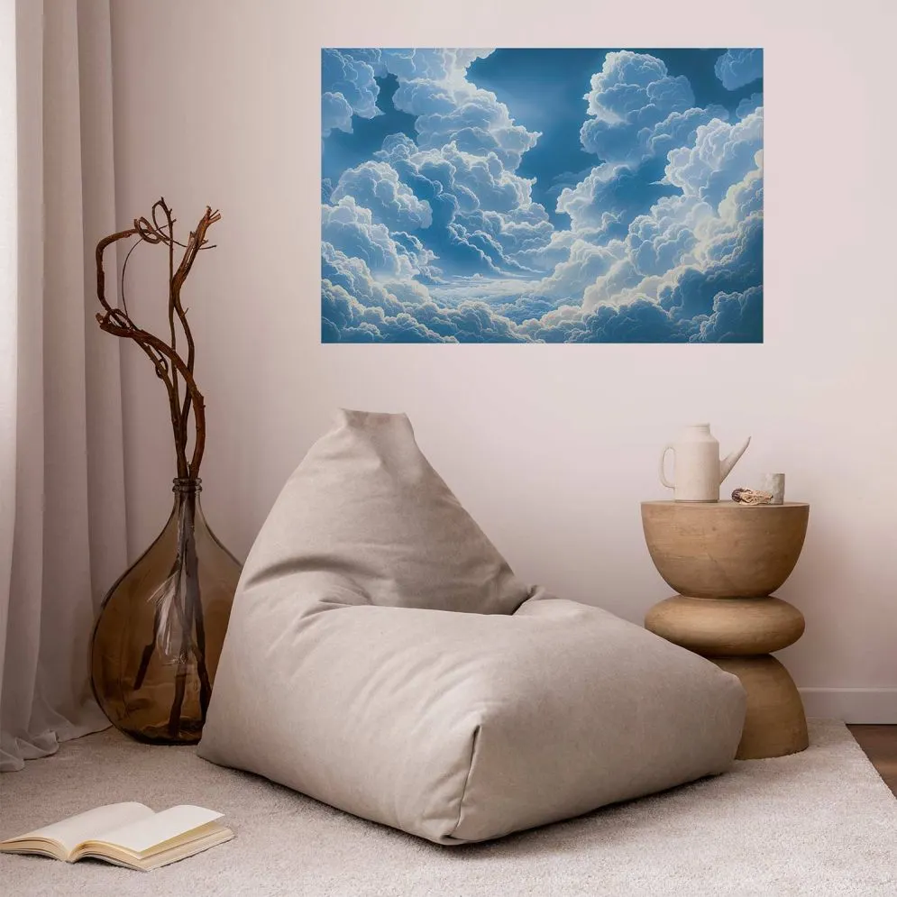 Plakat Niebo i puchate chmury 60x40 cm bez ramy bez marginesu | MIRAT.