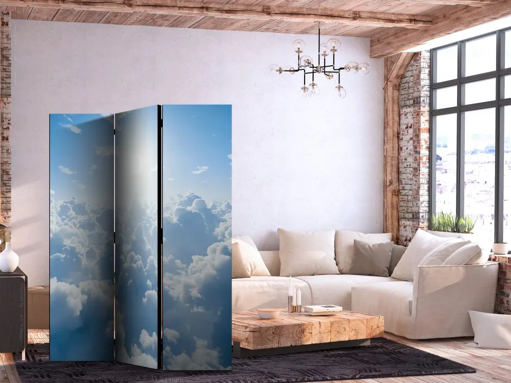 Parawan dwustronny Pejzaże 135x172 cm 3-częściowy szary | MIRAT.