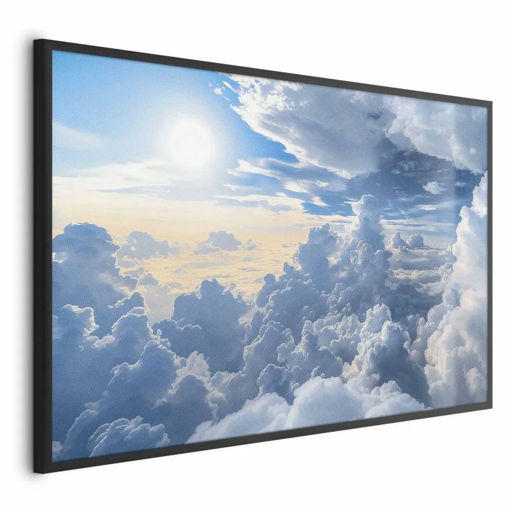 Plakat Symfonia Światła 90x60 cm z ramą czarną bez marginesu | MIRAT.