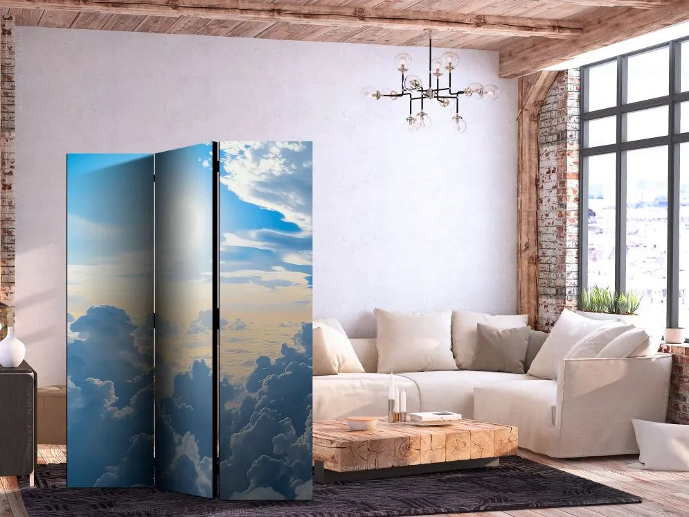 Parawan dwustronny Pejzaże 135x172 cm 3-częściowy szary | MIRAT.