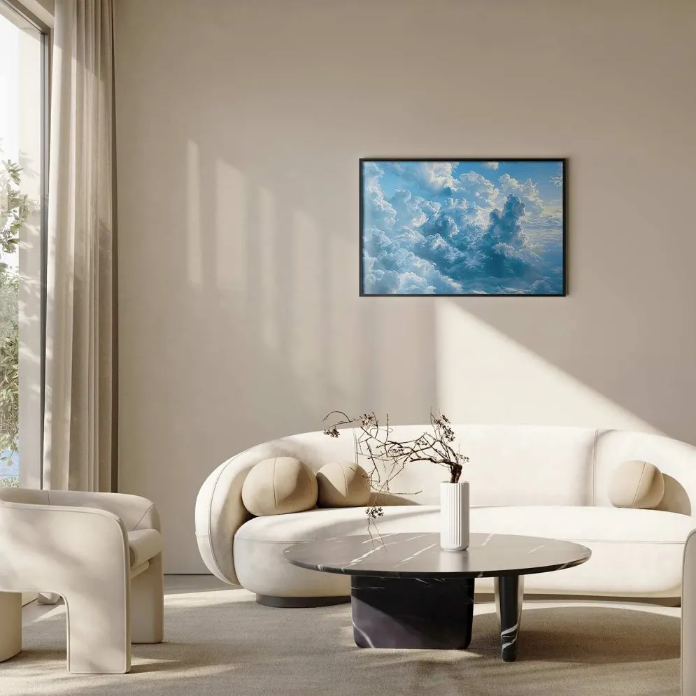 Plakat Ocean w powietrzu 60x40 cm z ramą czarną bez marginesu | MIRAT.