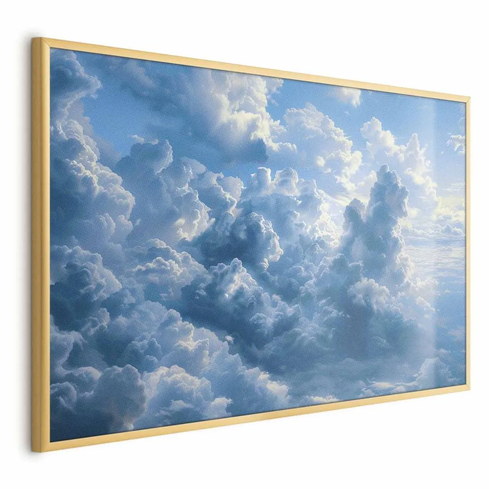 Plakat Ocean w powietrzu 60x40 cm z ramą złotą bez marginesu | MIRAT.