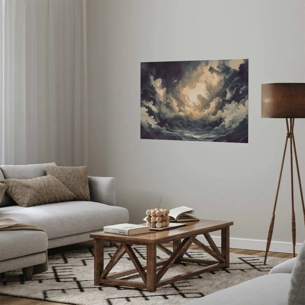 Plakat Gra światła 42x29,7 cm bez ramy bez marginesu | MIRAT.