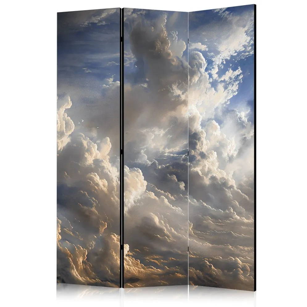 Parawan dwustronny Pejzaże 135x172 cm 3-częściowy szary | MIRAT.
