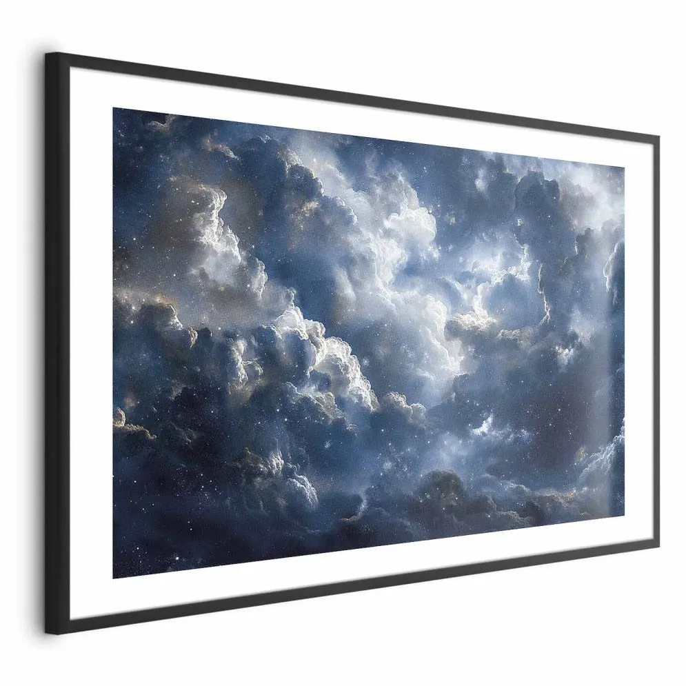 Plakat Astronomiczne cuda 90x60cm z ramą czarną z marginesem | MIRAT. kolekcja b-H-10057-ao-a