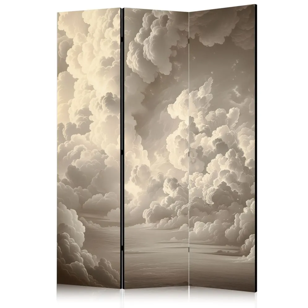 Parawan akustyczny Pejzaże 135x172 cm 3-częściowy beżowy | MIRAT.