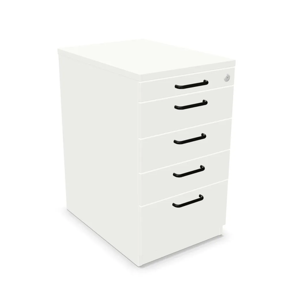 Kontenerek biurowy EASY SPACE 4D PB 43cm biały zamykany I sklep meblowy MIRAT.