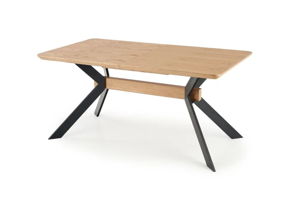 Stół BACARDI 160(220)x90 dąb/czarny rozkładany w stylu loft | MIRAT. w stylu LOFT kolekcja