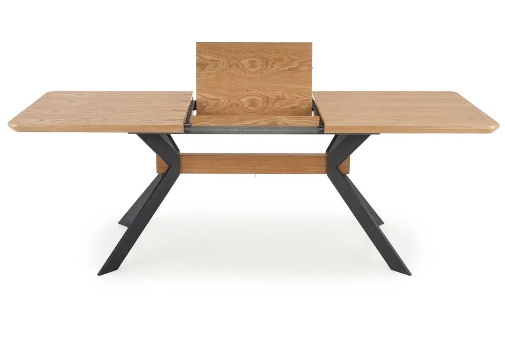Stół BACARDI 160(220)x90 dąb/czarny rozkładany w stylu loft | MIRAT. w stylu LOFT kolekcja