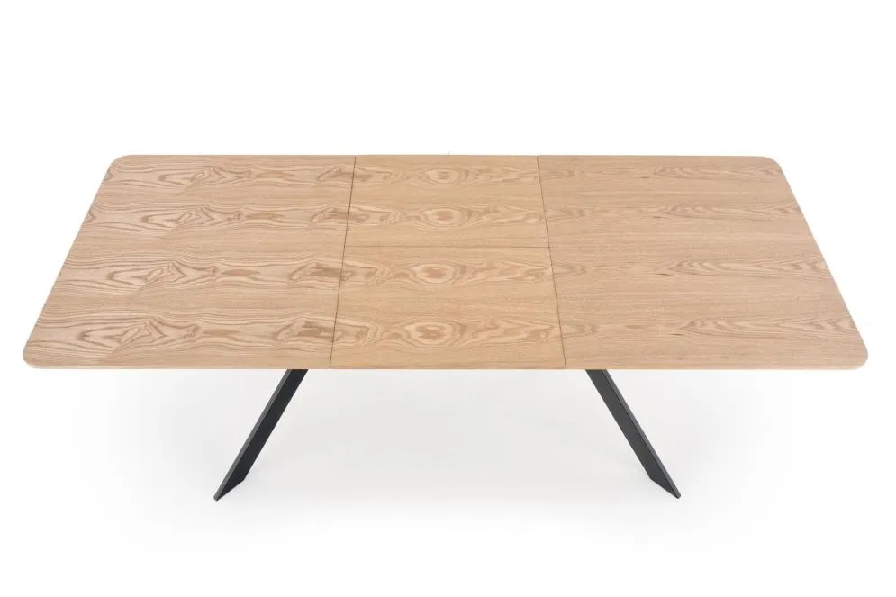 Stół BACARDI 160(220)x90 dąb/czarny rozkładany w stylu loft | MIRAT. w stylu LOFT kolekcja