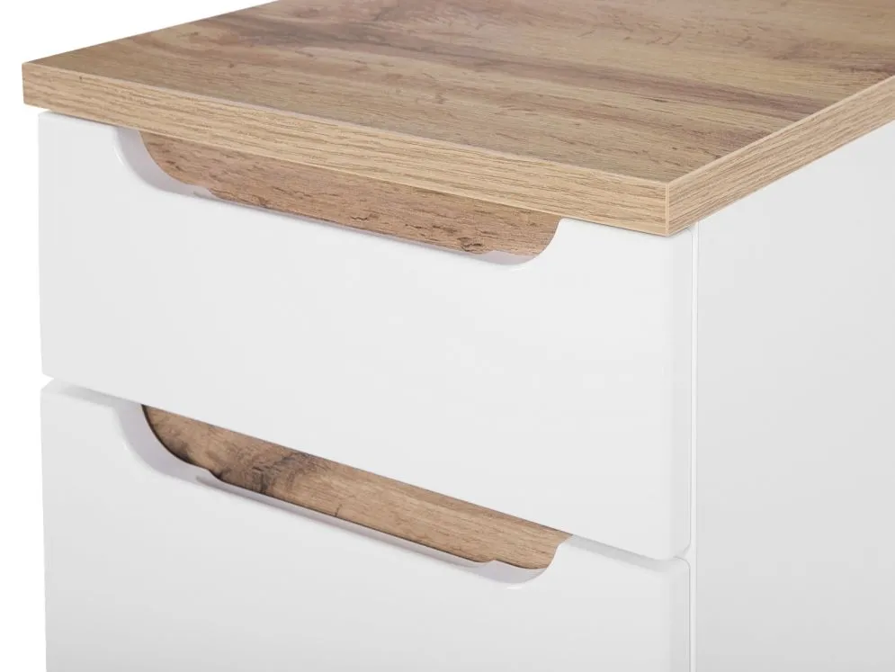 Szafka łazienkowa BALI 35 cm biały połysk stojąca | MIRAT. w stylu  kolekcja BALI