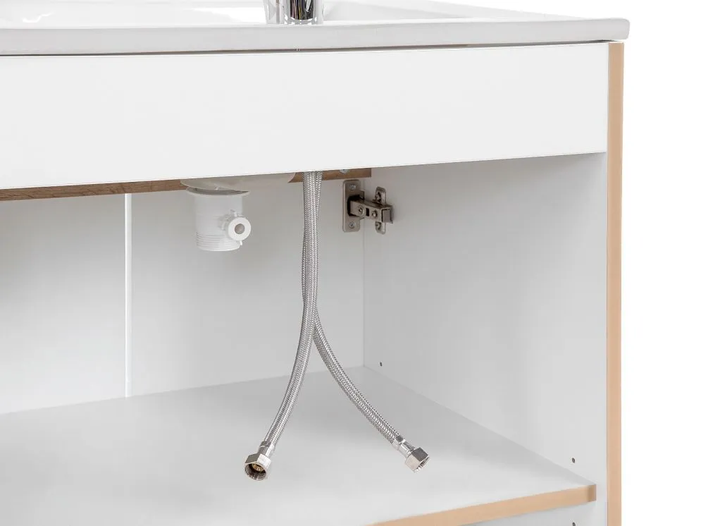 Szafka pod umywalkę BALI 60 cm biała stojąca | MIRAT. w stylu  kolekcja BALI