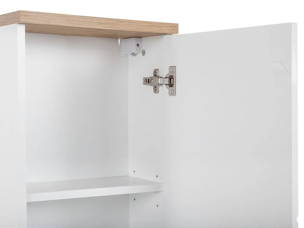 Szafka łazienkowa BALI 35 cm biała wisząca | MIRAT. w stylu kolekcja BALI