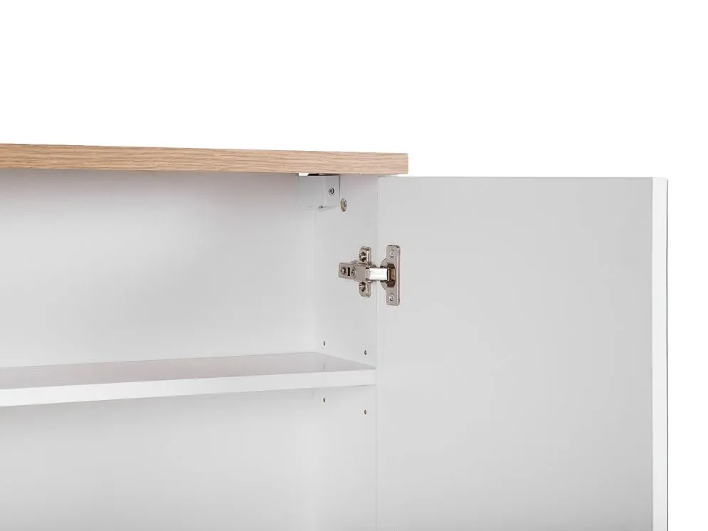 Szafka łazienkowa BALI 80 cm biała z lustrem | MIRAT. w stylu kolekcja BALI