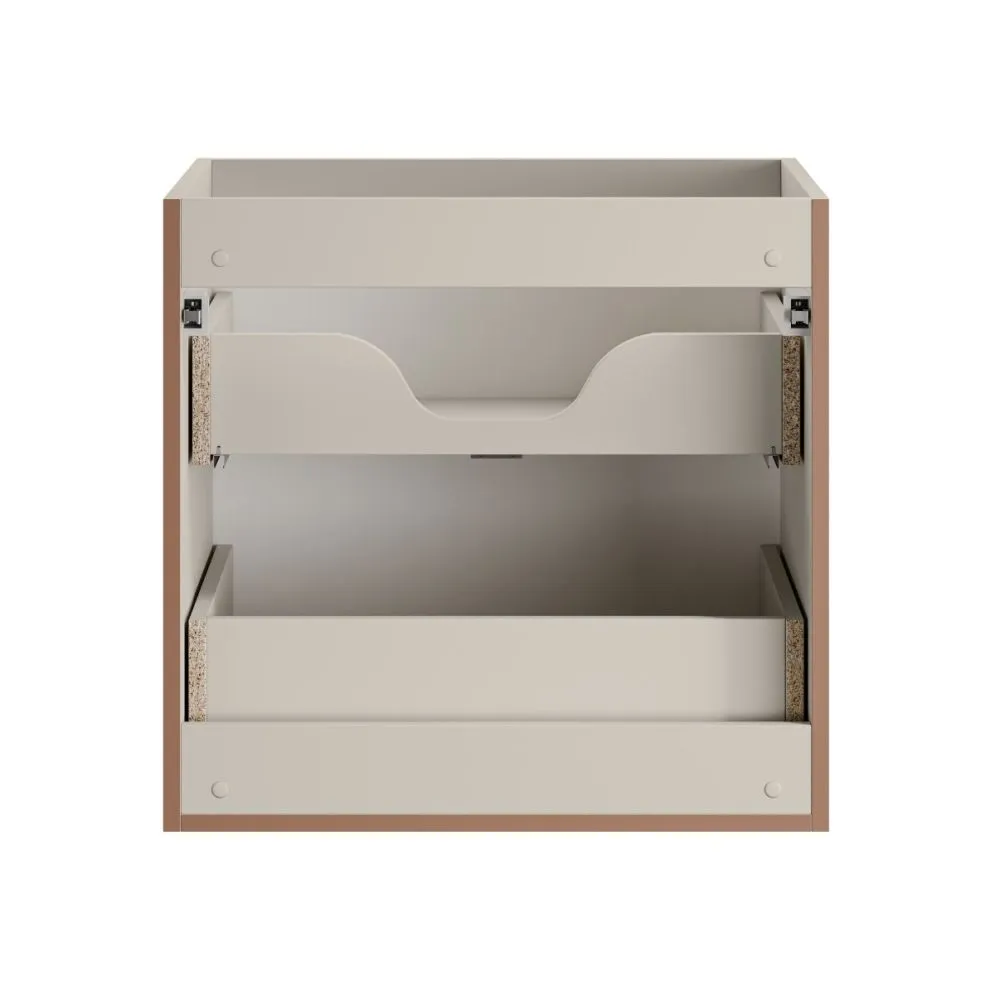 Szafka pod umywalkę nablatową BELLA CASHMERE 82-60-2S z blatem 60 cm kaszmir/dąb artisan I sklep meblowy MIRAT.