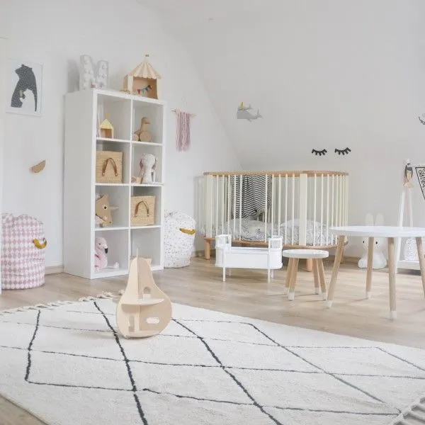 Dywan dziecięcy BEREBER BEIGE 140x200 beżowy we wzory geometryczne | MIRAT.