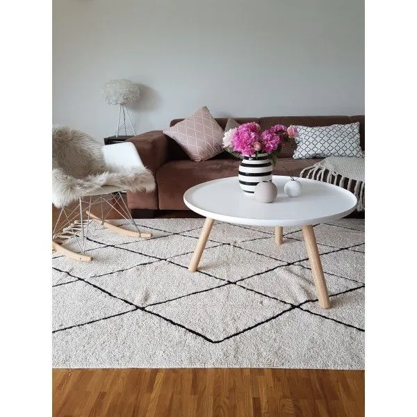 Dywan dziecięcy BEREBER BEIGE 140x200 beżowy we wzory geometryczne | MIRAT.