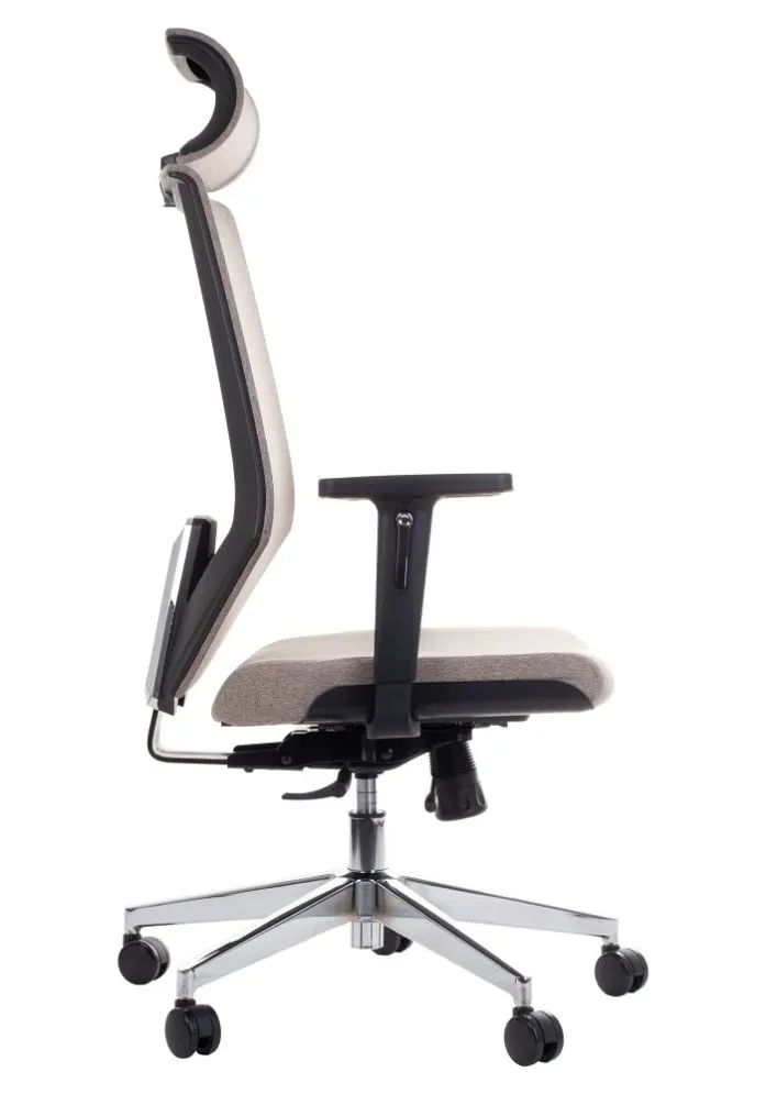 Fotel biurowy ZN-805-C beżowy ergonomiczny do biurka | MIRAT.