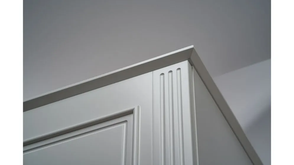 Blat łazienkowy kompaktowy 80 cm biały z fazowany 45° solidny | MIRAT