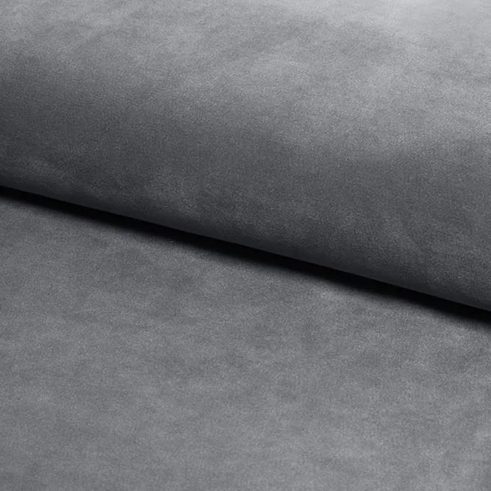 Hoker niski CHIC H-2 VELVET szary aksamitny pikowany | MIRAT. styl GLAMOUR, LOFT