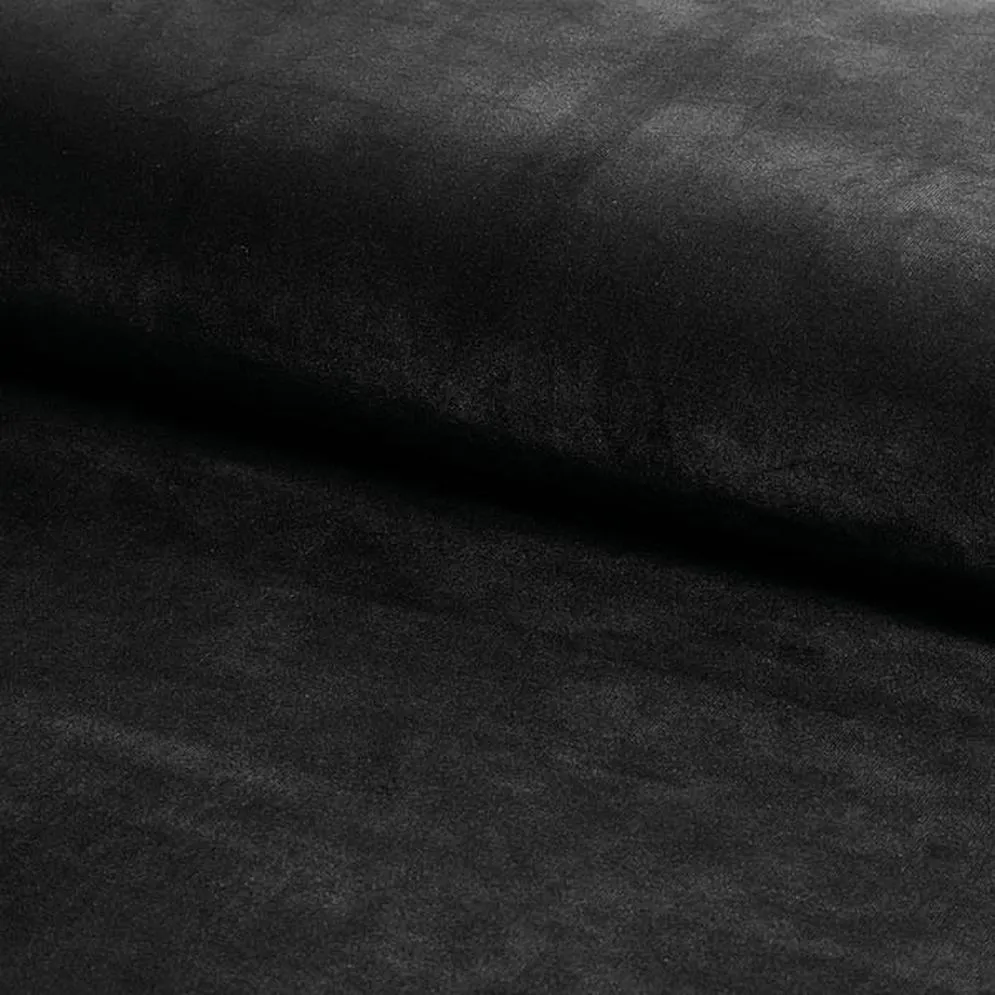 Krzesło tapicerowane BOOGIE I VELVET czarne welurowe do jadalni | MIRAT. styl GLAMOUR, LOFT