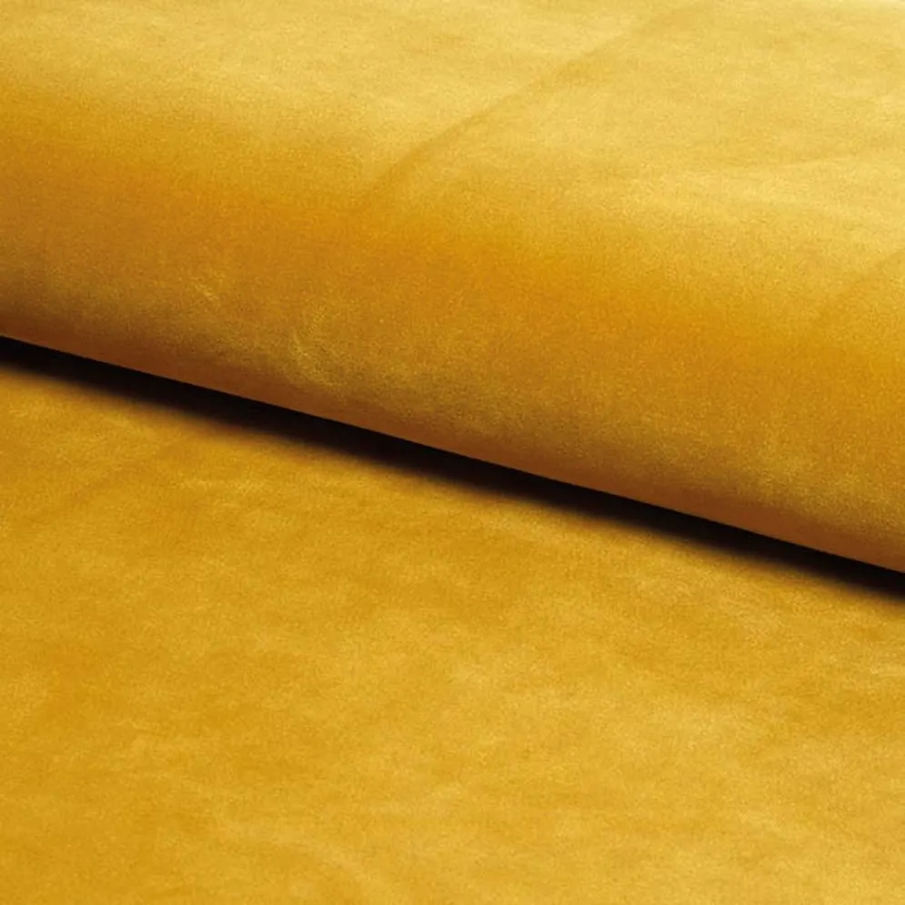 Sofa KARO 2 VELVET curry dwuosobowa w stylu skandynawskim | MIRAT. w stylu GLAMOUR kolekcja