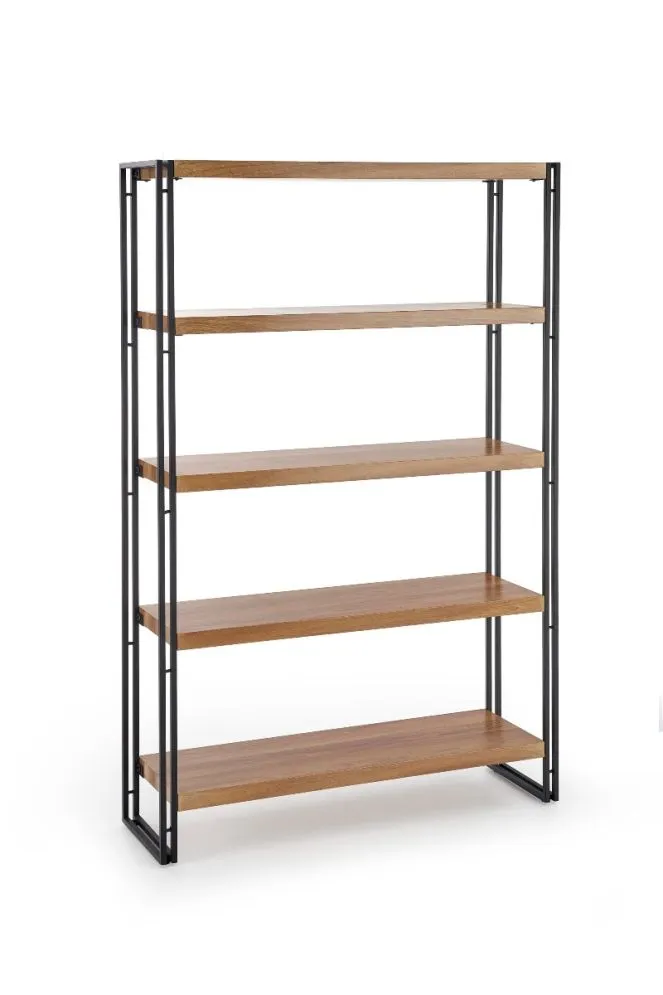 Regał BOLIVAR REG-2 do salonu z 5 półkami | MIRAT. styl LOFT kolekcja BOLIVAR