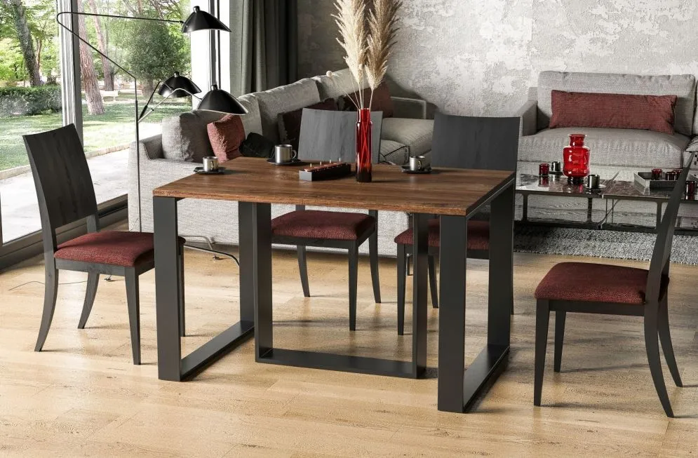Stół rozkładany BORYS 130(290)x80 dąb stirling polskiej produkcji I sklep meblowy MIRAT. styl LOFT