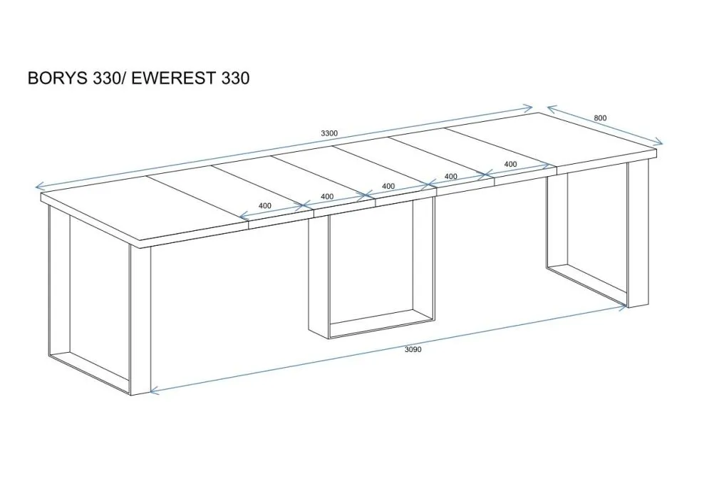 Stół rozkładany BORYS 130(210)x80 dąb evoke I sklep meblowy MIRAT. styl LOFT