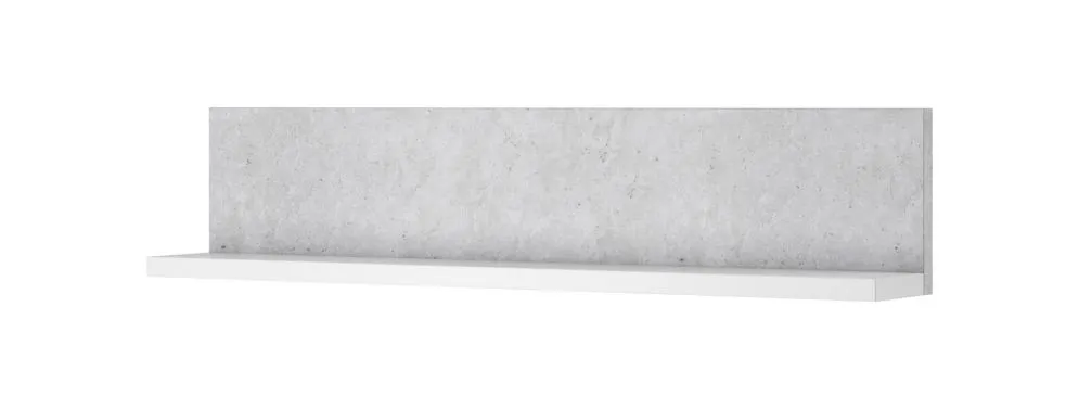 Półka BOTA biała/beton colorado HELVETIA | MIRAT. w stylu LOFT kolekcja BOTA