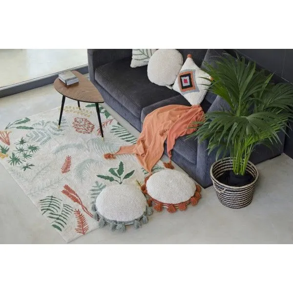 Dywan BOTANIC L 170x240beżowy w kolorowe motywy roślinne | MIRAT. w stylu kolekcja