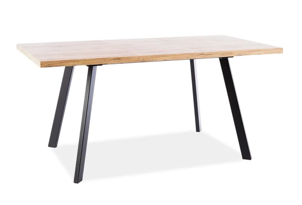 Stół rozkładany BRICK 118(160)x80 dąb wotan SIGNAL | MIRAT. w stylu LOFT kolekcja